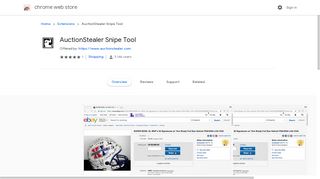 AuctionStealer Snipe Tool - Google Chrome