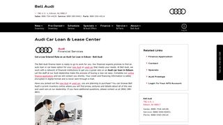 Car Loans & Audi Leases in Edison, NJ | Bell Audi Financing | Auto ...