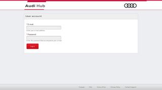 User account | Audi Hub