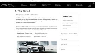 Getting Started | Audi Hawthorne