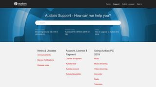 Audials Support