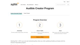 Audible Affiliates | Make Money with Audible! | Audible.com