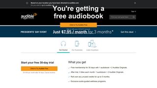 Audiobooks & Original Audio | Get your first book free! | Audible.ca