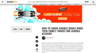How To Share Audible Books When Your Family Shares One Audible ...