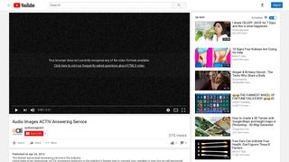 Audio Images ACTIV Answering Service - YouTube