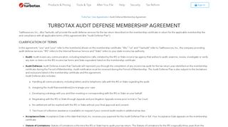 Audit Defense Software End User License Agreement Tax Year 2017
