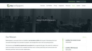 About MyWorkpapers Cloud Software Products