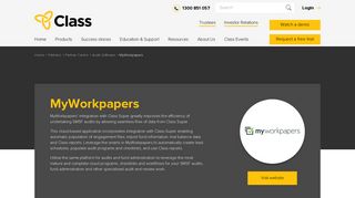 MyWorkpapers | Class - Leading SMSF Software Provider