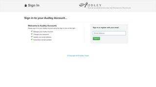Sign In | Audley Travel