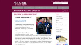 Employment and Jobs at Augsburg University | Augsburg University