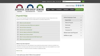 Payroll | Job Shop, Inc. - Augusta Staffing - Aiken Staffing