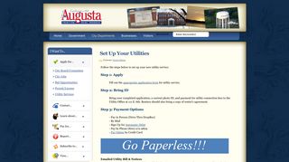Set Up Your Utilities - City of Augusta