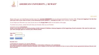 User Login - American University of Kuwait