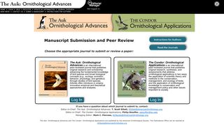 The Auk: Ornithological Advances - Editorial Manager