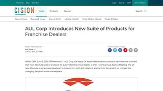 AUL Corp Introduces New Suite of Products for Franchise Dealers