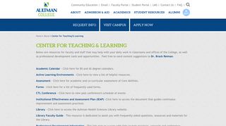 Aultman College Faculty & Staff Resources | Nursing College