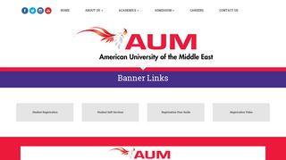 Banner - American University of the Middle East (AUM), Kuwait