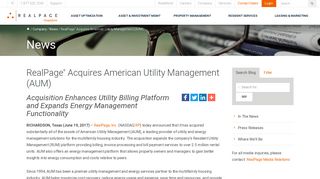 RealPage® Acquires American Utility Management (AUM) | RealPage ...