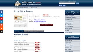 Au Pair Net 24 | AuPairNet24.com Review - UK Babysitting Websites