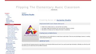 Aurasma Studio - Flipping The Elementary Music Classroom