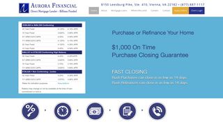 Aurora Financial is a direct Mortgage Lender