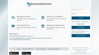 MyAdvocateAurora - Login Page