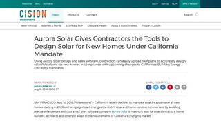 Aurora Solar Gives Contractors the Tools to Design Solar for New ...