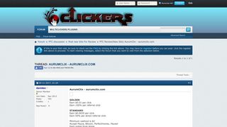 PTC Review(New Site) AurumClix - aurumclix.com