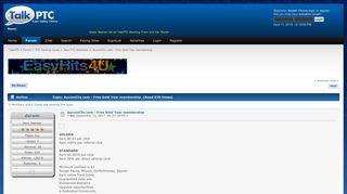 AurumClix.com - Free Gold Year membership - TalkPTC