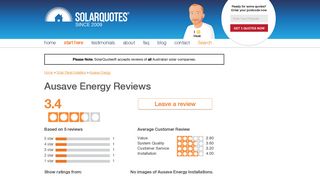 Ausave Energy Reviews | 35,566 Solar Installer Reviews | SolarQuotes