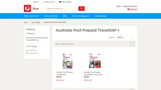 Australia Post Prepaid TravelSIM®+ - Australia Post Shop
