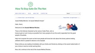 Is The Aussie Method A Scam? - Stay Safe Online