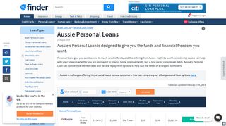 Aussie Personal Loans Comparison & Reviews | finder.com.au