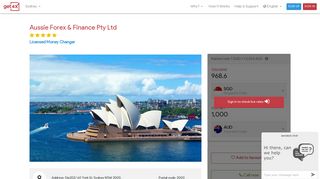 Aussie Forex & Finance Pty Ltd - Cash Exchange Rates - Get4x