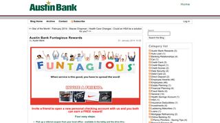 Austin Bank | Austin Bank Funtagious Rewards