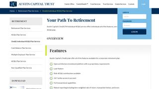 Austin Capital Trust | One(k) Individual 401(k) Plan Service