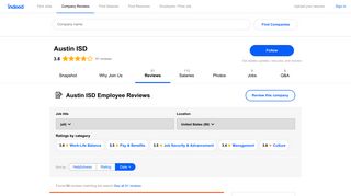 Austin ISD Employee Reviews in Austin, TX - Indeed