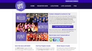 Austin Kickball, Cornhole and Volleyball Leagues | NAKID Social Sports
