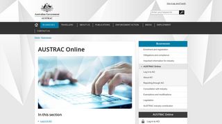 AUSTRAC Online | Australian Transaction Reports and Analysis Centre