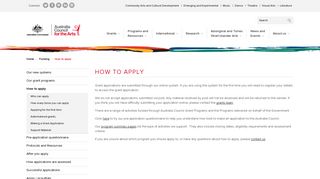 How to apply | Australia Council