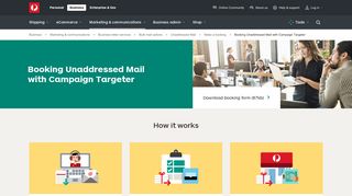 Booking Unaddressed Mail with Campaign Targeter - Australia Post