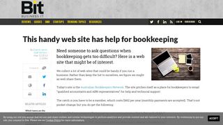 This handy web site has help for bookkeeping - General - Business IT