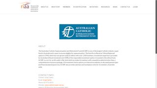 Australian Catholic Superannuation & Retirement Fund - Responsible ...