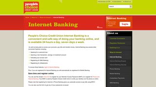 Manage your banking online with Internet Banking. - People's Choice ...