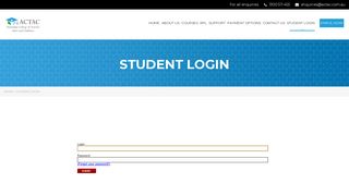 Student Login - Australian College of Teacher Aides and Childcare ...