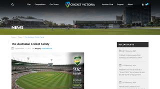 The Australian Cricket Family - Cricket Victoria