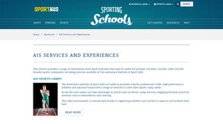 AIS Services and Experiences - Sporting Schools