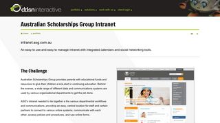 Australian Scholarships Group Intranet - DDSN Interactive