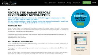 Australian Small Cap Investigator for Investors | Under The Radar