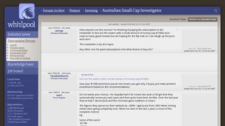 Australian Small-Cap Investigator - Investing - Finance ...